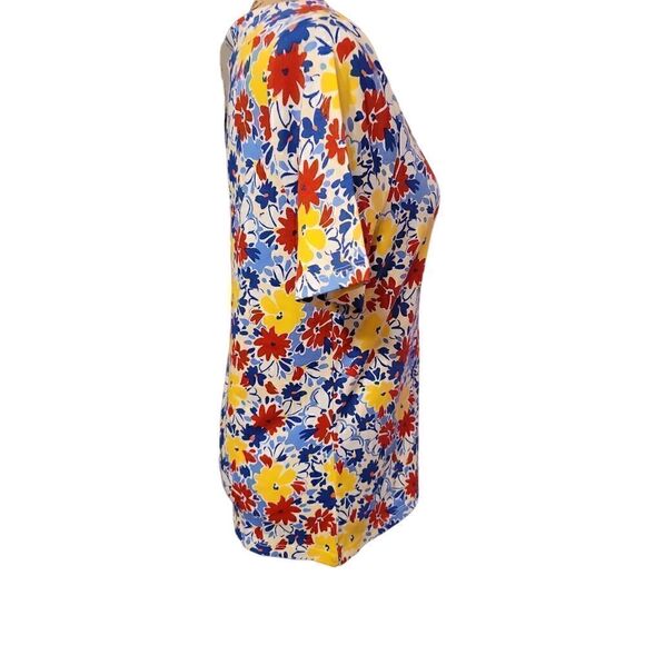 Charter Club Floral Blouse Size M - Picture 3 of 5